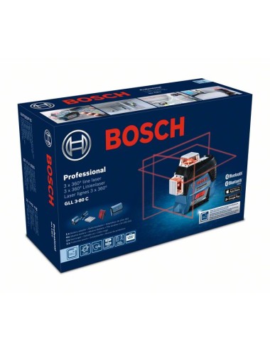 Niveau laser lignes Bosch Professional GLL 3-80 C - 0601063R00