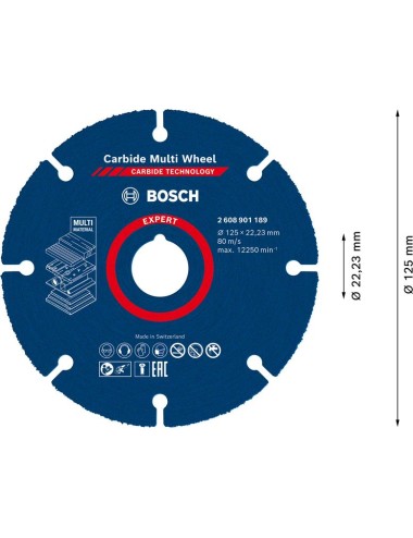 disco multimateriale Bosch D.125 mm