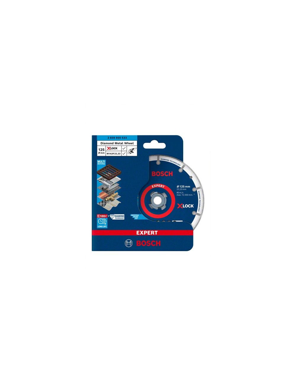 Bosch Expert Disco diamantato da taglio MultiMaterial X-Lock Ø 125 mm